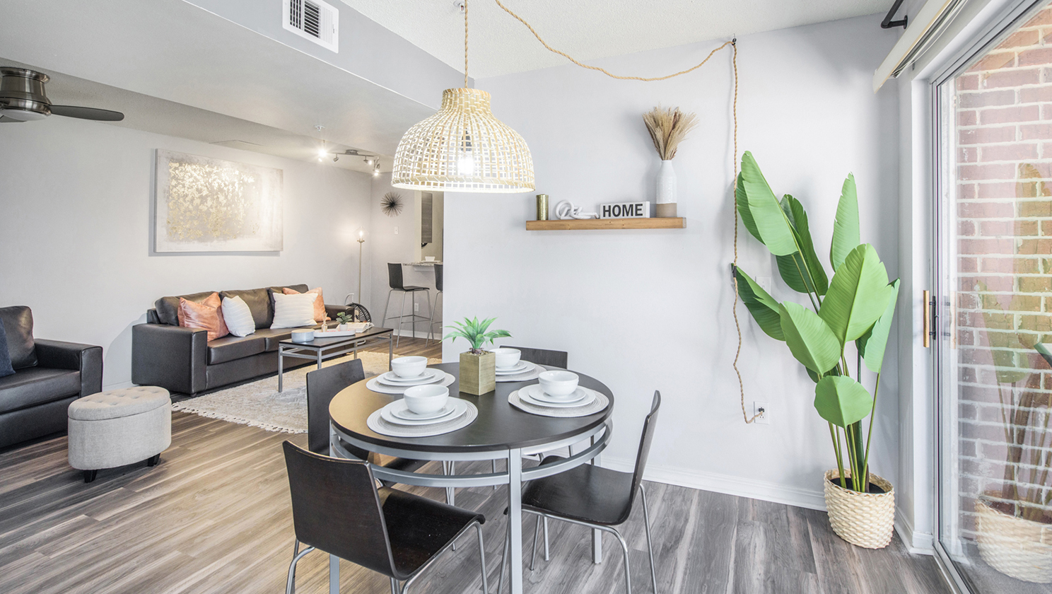 furnished living space