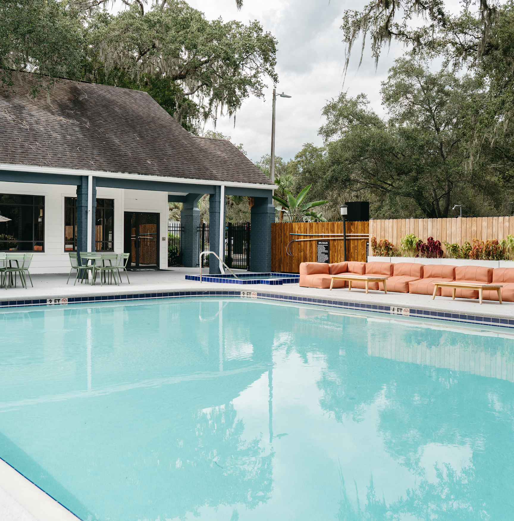 resort style pool