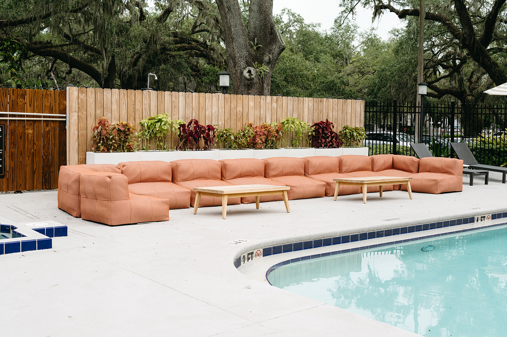 resort style pool